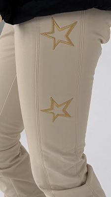 Превью Горнолыжные штаны со скидкой Брюки горнолыжные HIGH SOCIETY Lani Star Cream